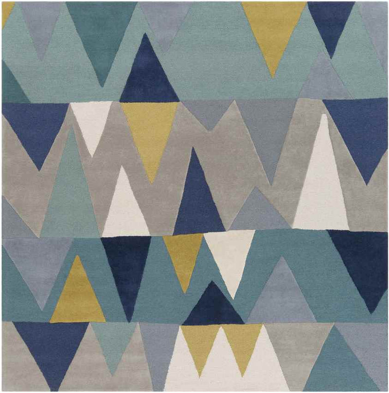 Begles Modern Navy Area Rug