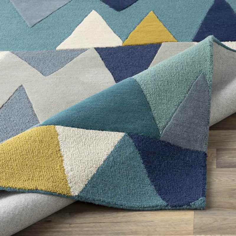 Begles Modern Navy Area Rug