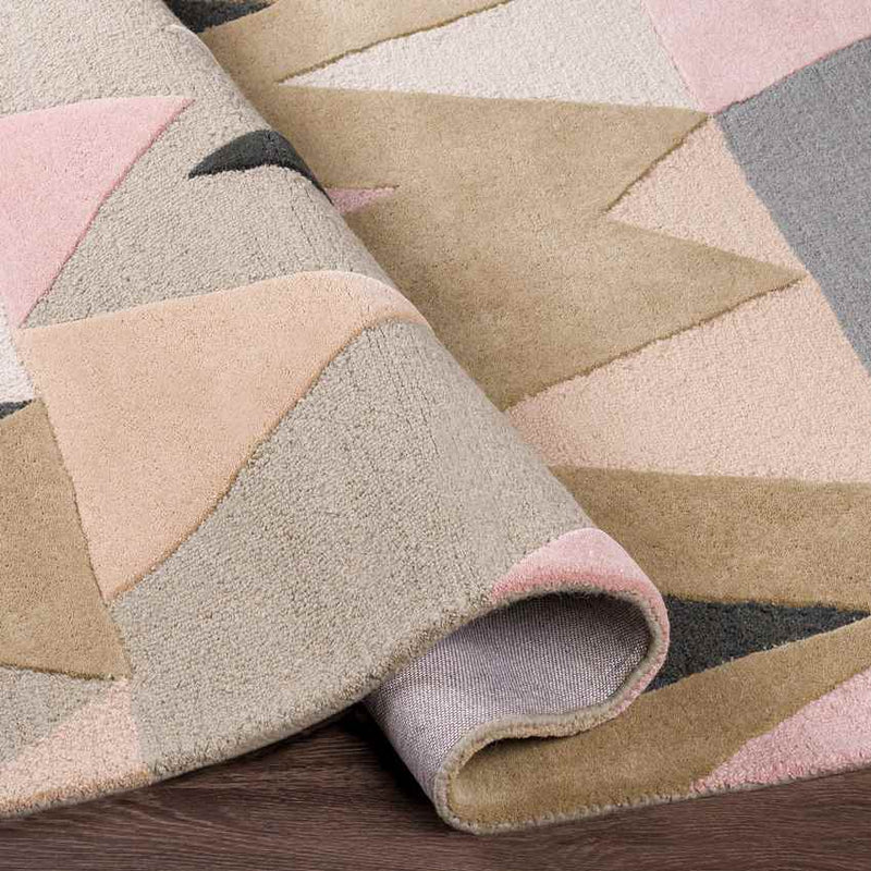 Begles Modern Pale Pink Area Rug