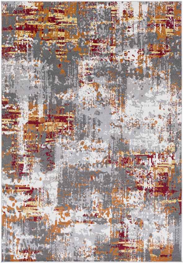 Kourou Modern Burnt Orange Area Rug