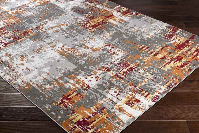 Kourou Modern Burnt Orange Area Rug