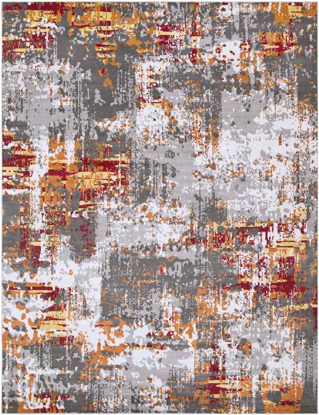 Kourou Modern Burnt Orange Area Rug