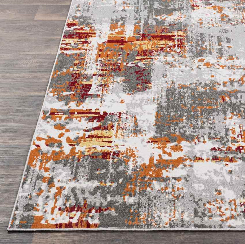 Kourou Modern Burnt Orange Area Rug