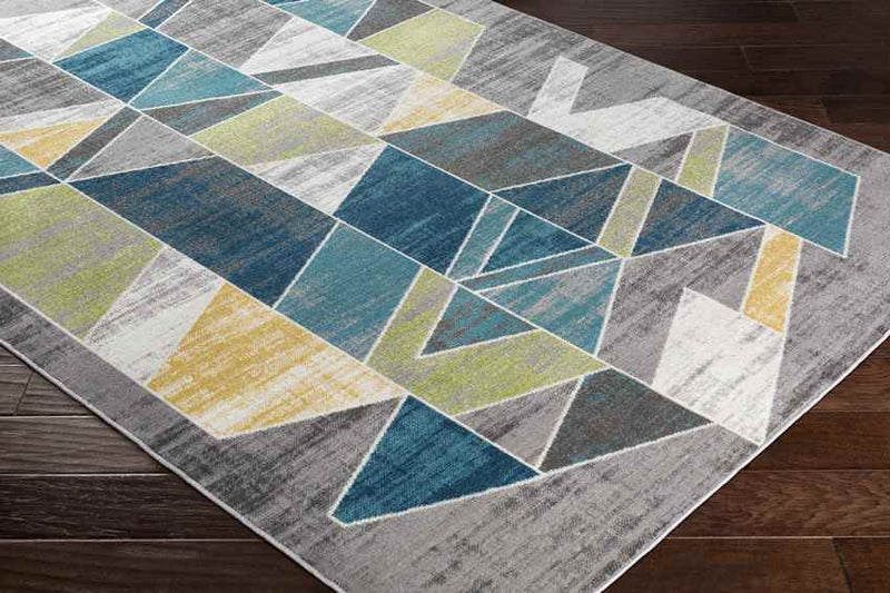 Cavaillon Modern Teal Area Rug