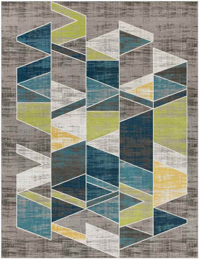 Cavaillon Modern Teal Area Rug