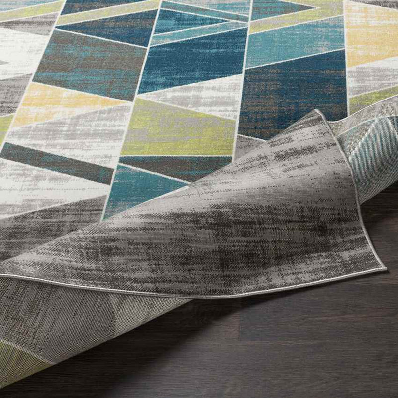 Cavaillon Modern Teal Area Rug