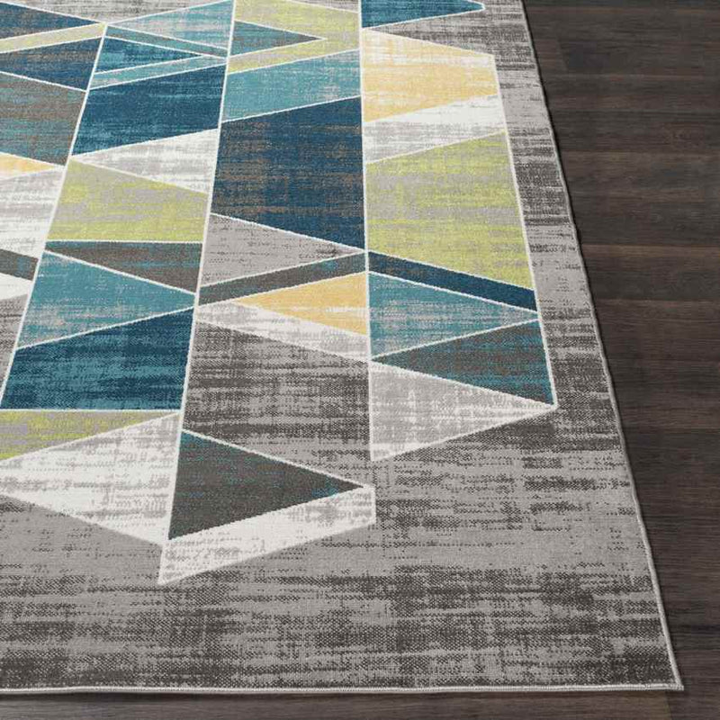 Cavaillon Modern Teal Area Rug