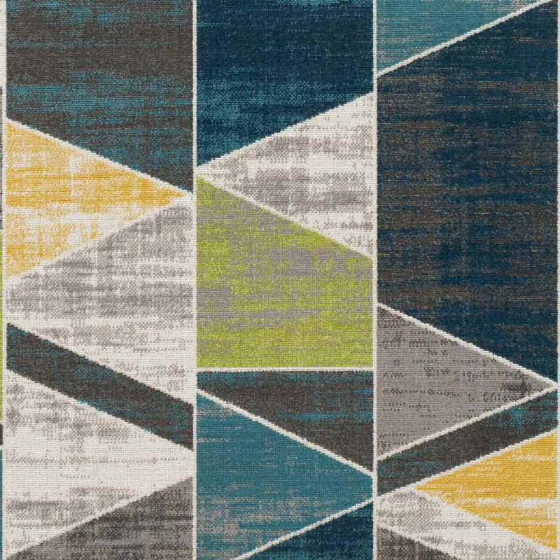 Cavaillon Modern Teal Area Rug