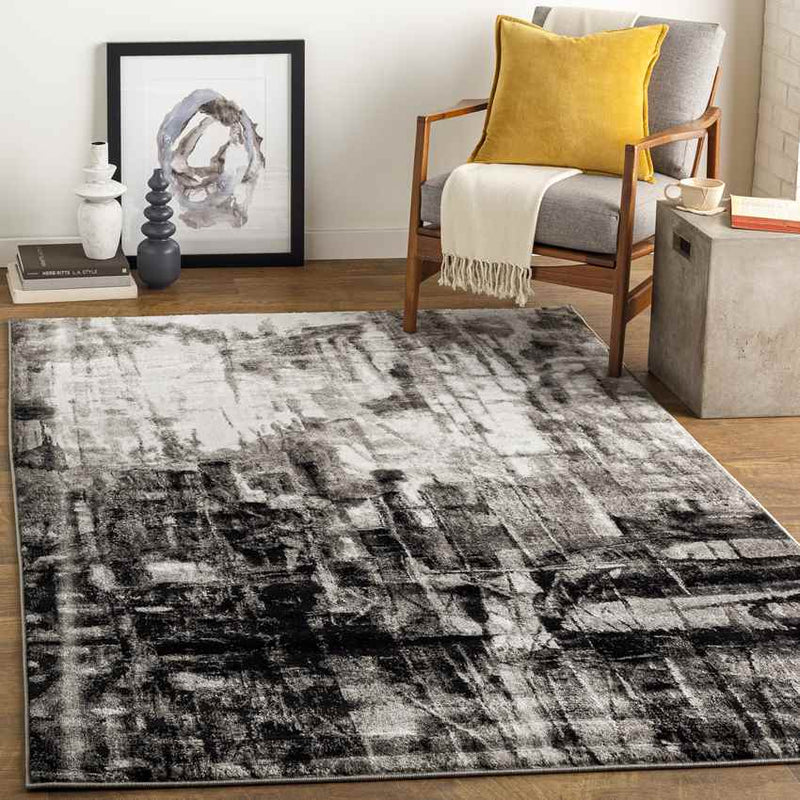 Saintes Modern Black Area Rug