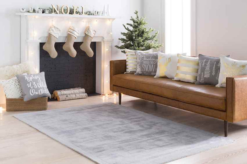 Les Lilas Modern Light Gray Area Rug