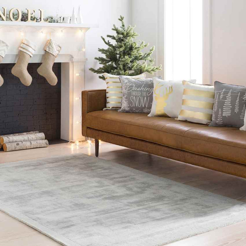 Les Lilas Modern Light Gray Area Rug