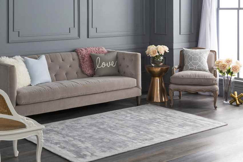 Les Lilas Modern Dark Gray Area Rug