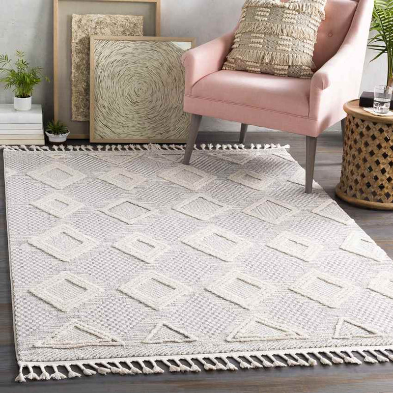 Orly Global Gray/Cream Area Rug