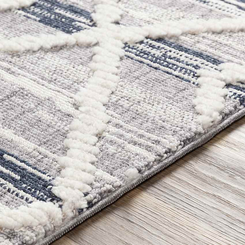 Oyonnax Global Dark Blue Area Rug