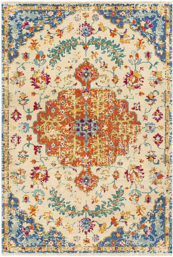 Beaune Traditional Light Beige Area Rug