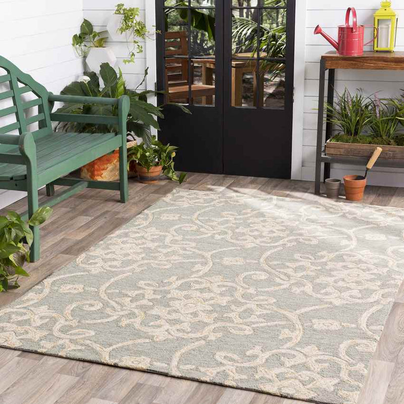 Lisieux Cottage Sea Foam Area Rug