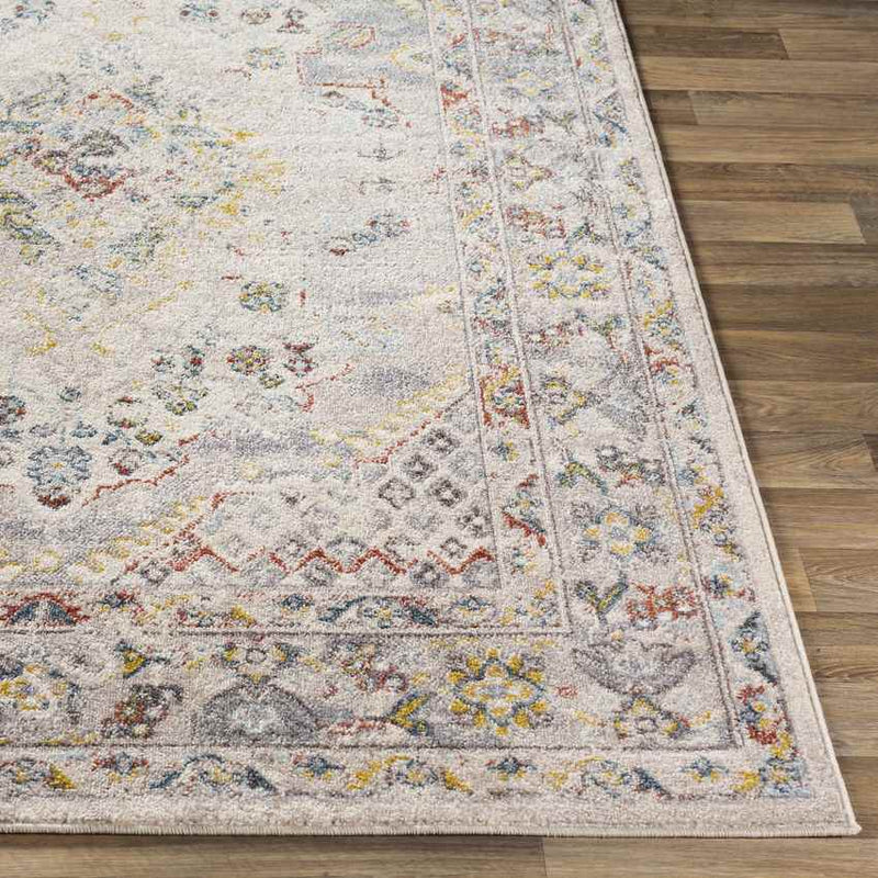 Var Traditional Taupe Area Rug