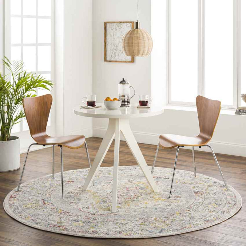 Var Traditional Taupe Area Rug