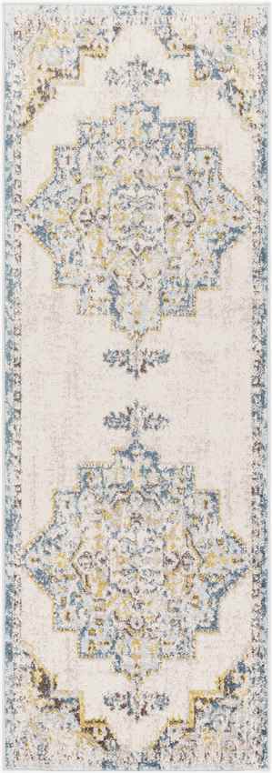 Gard Traditional Sky Blue Area Rug