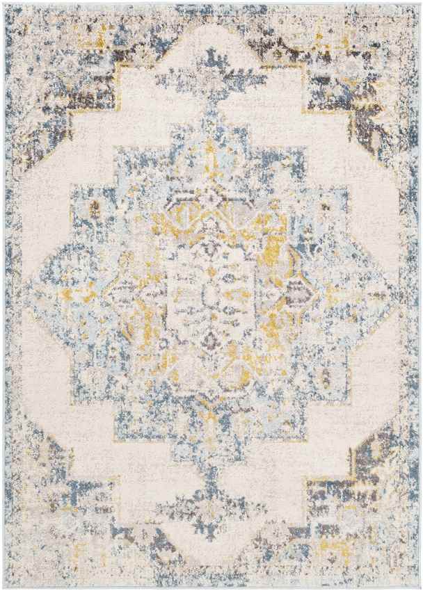 Gard Traditional Sky Blue Area Rug