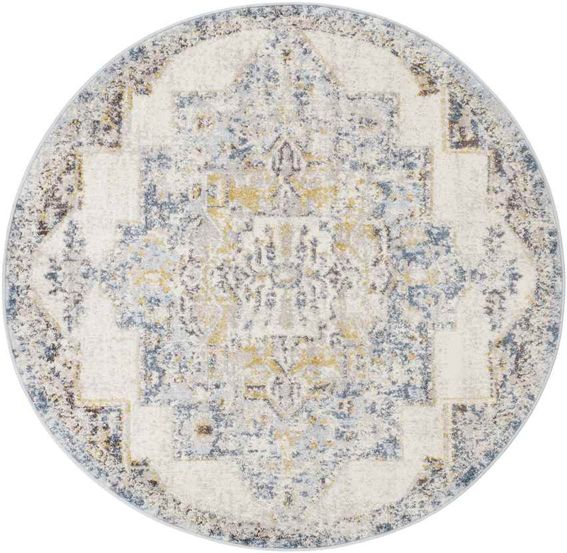 Gard Traditional Sky Blue Area Rug