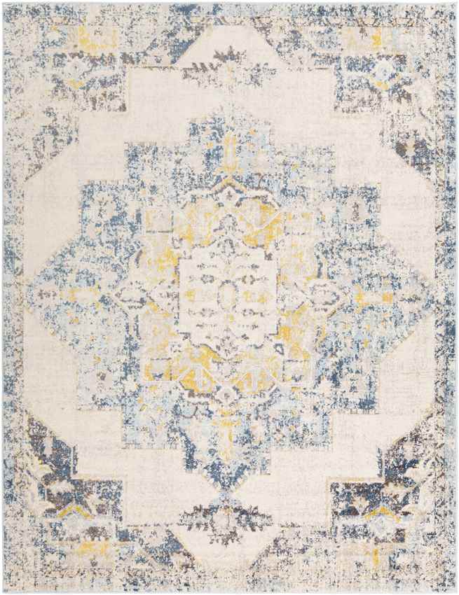 Gard Traditional Sky Blue Area Rug