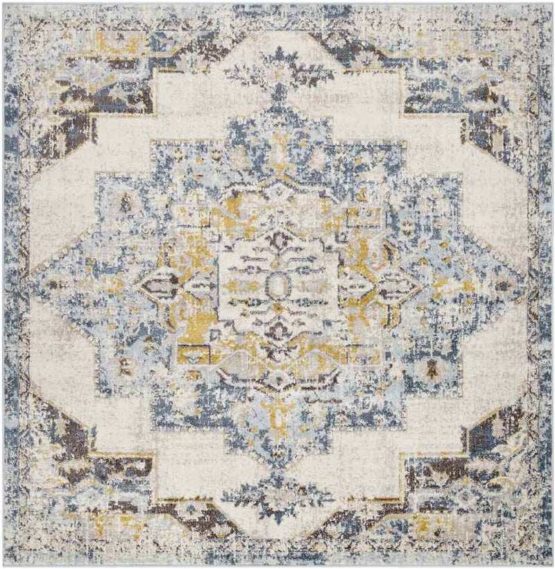 Gard Traditional Sky Blue Area Rug