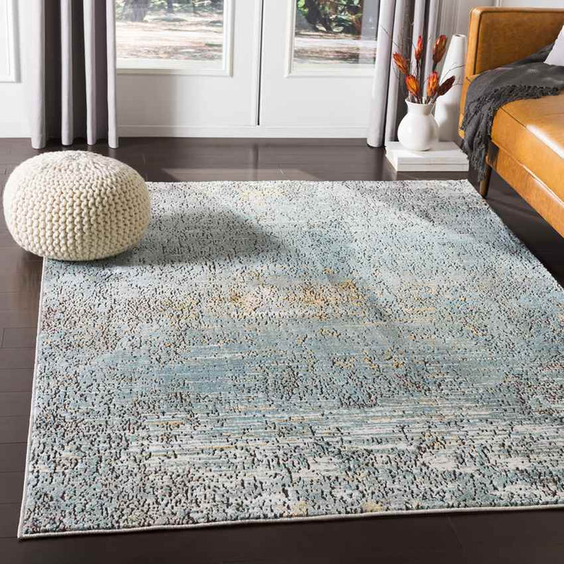 Doubs Traditional Aqua Area Rug