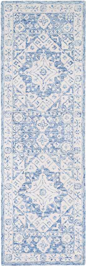 Yvelines Traditional Pale Blue Area Rug