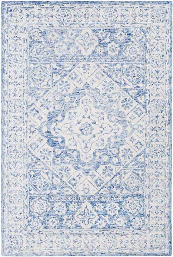 Yvelines Traditional Pale Blue Area Rug