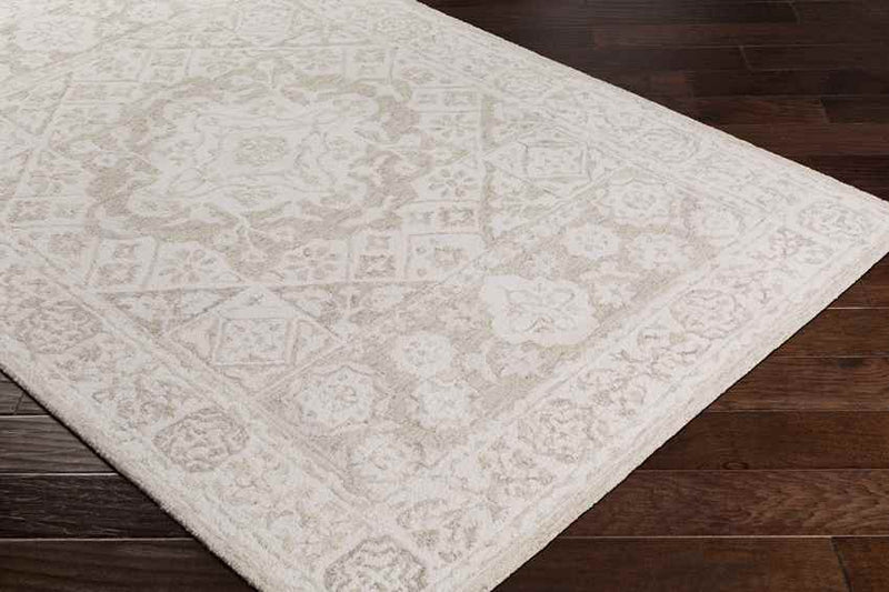 Yvelines Traditional Khaki Area Rug