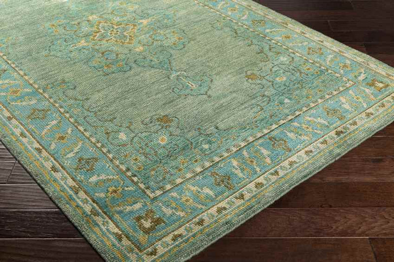 Aisne Traditional Emerald Area Rug