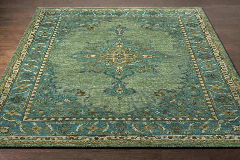 Aisne Traditional Emerald Area Rug