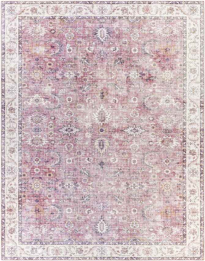 Yonne Traditional Garnet Area Rug