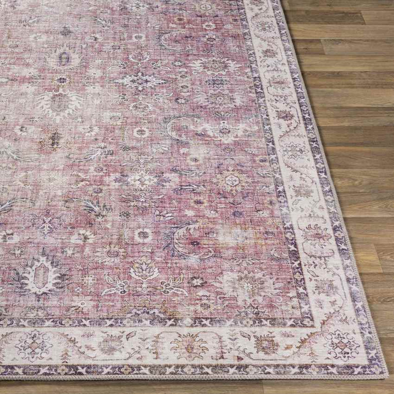 Yonne Traditional Garnet Area Rug