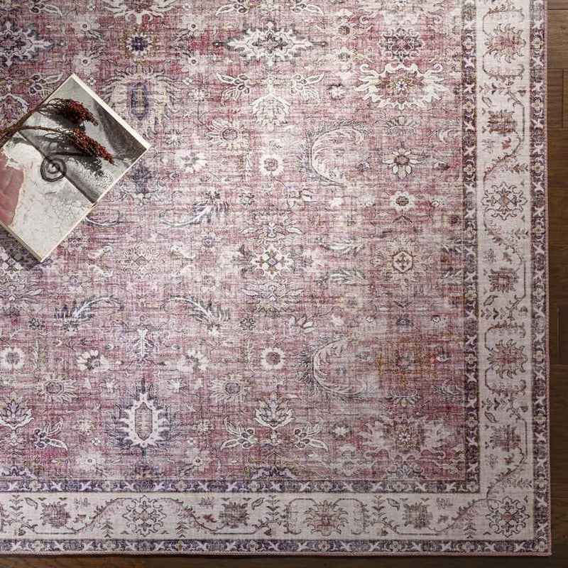 Yonne Traditional Garnet Area Rug