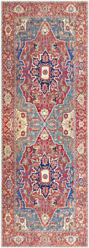 Nievre Traditional Burnt Orange Area Rug