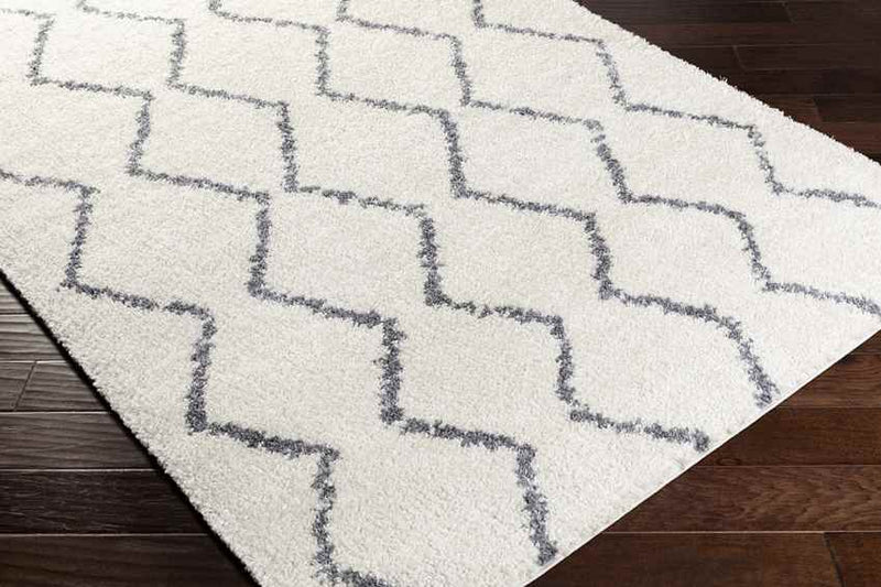 Brittany Global White Area Rug