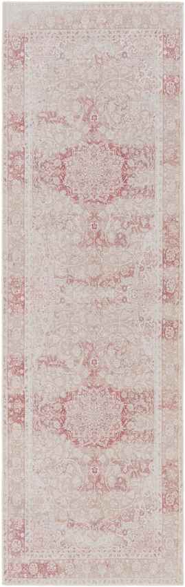 Corsica Traditional Blush Washable Area Rug