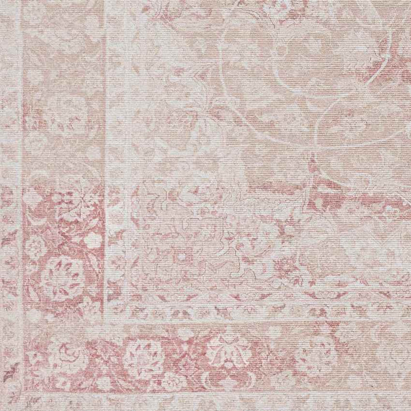 Corsica Traditional Blush Washable Area Rug