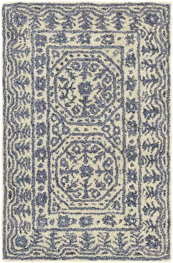 Turin Traditional Denim Area Rug