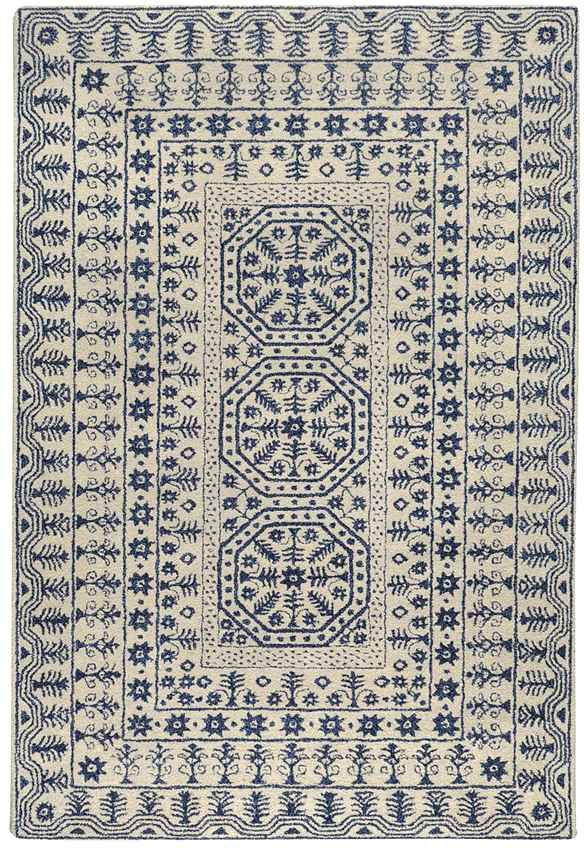 Turin Traditional Denim Area Rug