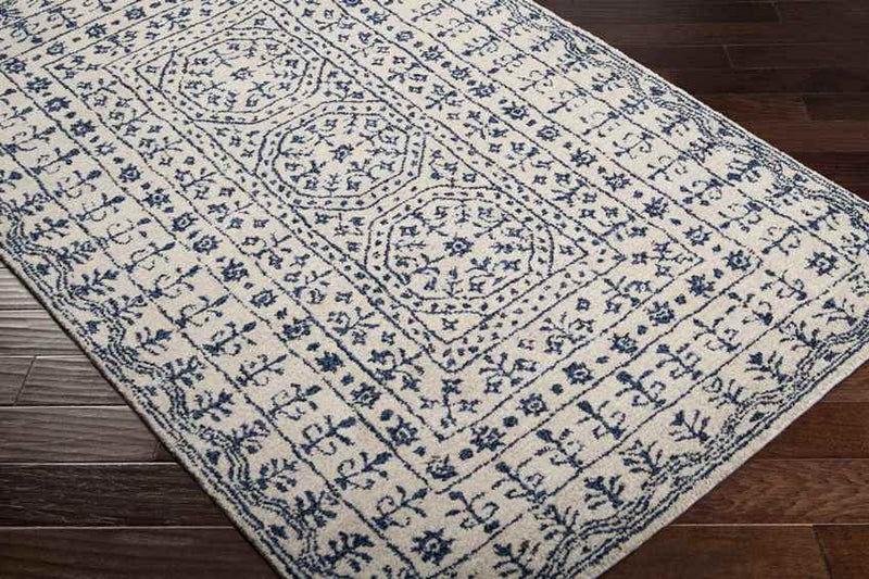 Turin Traditional Denim Area Rug