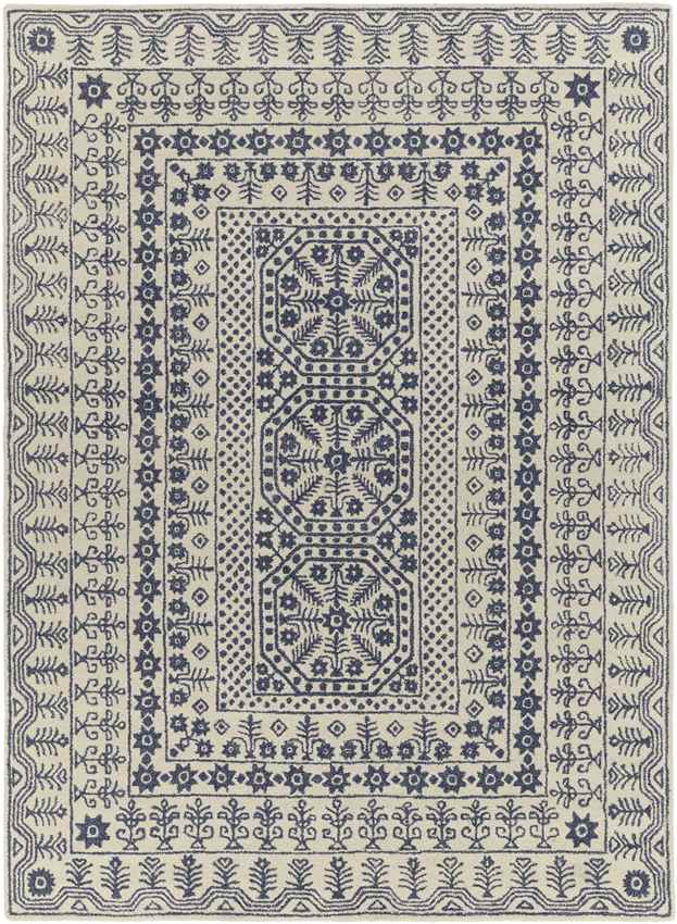 Turin Traditional Denim Area Rug