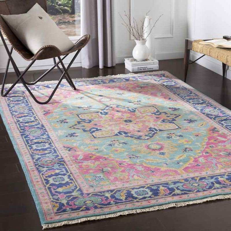 Parma Traditional Teal Area Rug