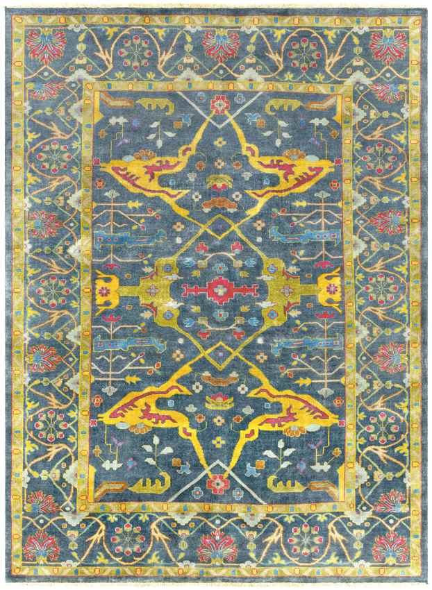 Brescia Traditional Dark Blue Area Rug