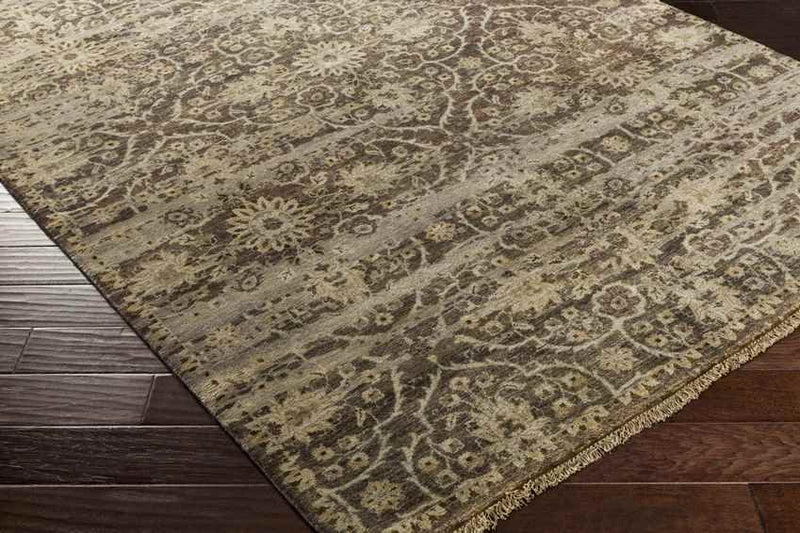 Ravenna Traditional Dark Brown Area Rug