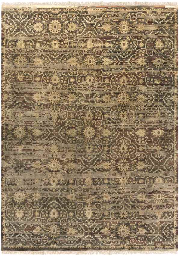 Ravenna Traditional Dark Brown Area Rug