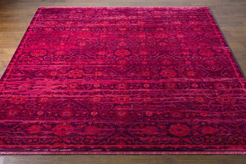 Ravenna Traditional Burgundy Area Rug