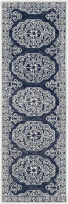 Arezzo Traditional Dark Blue Area Rug